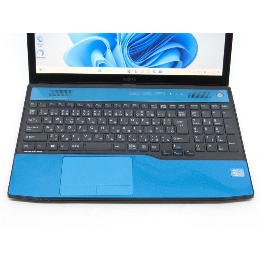 WEBカメラ/中古/15.6型タッチ/ノートPC/Win11/新品SSD512/8GB/COREi7　3632QM/FUJITSU　AH77/K　WIFI/HDMI/USB3.0/Bluetooth　テンキー　MSoffice搭載　管W3270｜srepcstore｜06