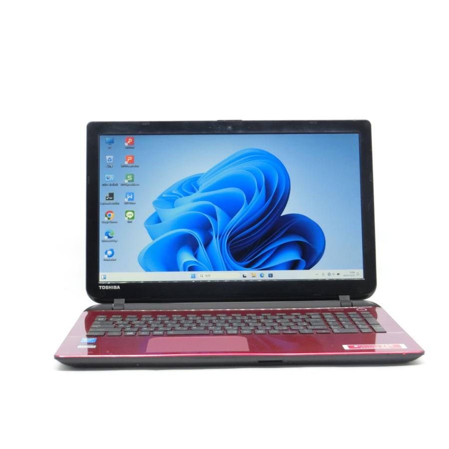 中古ノートパソコン 東芝 Dynabook T55/CW Windows11+office 高性能core i3-7100U/爆速SSD256GB/メモリ8GB/無線内蔵/カメラ/ブルーレイ搭載 dynabook T TOSHIBA Dynabook T55シリーズ カメラ/中古/15.6型大画面