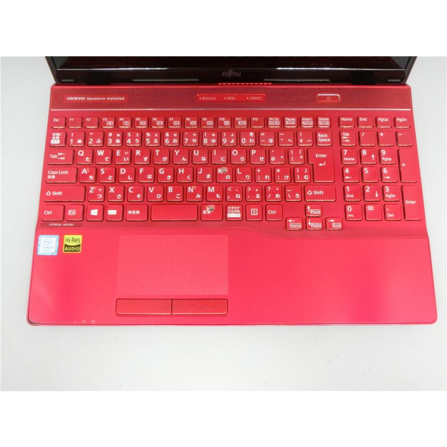 2017年モデルガーネットレッド FMV LIFEBOOK AH53/B3 15.6型フルHD 第8 