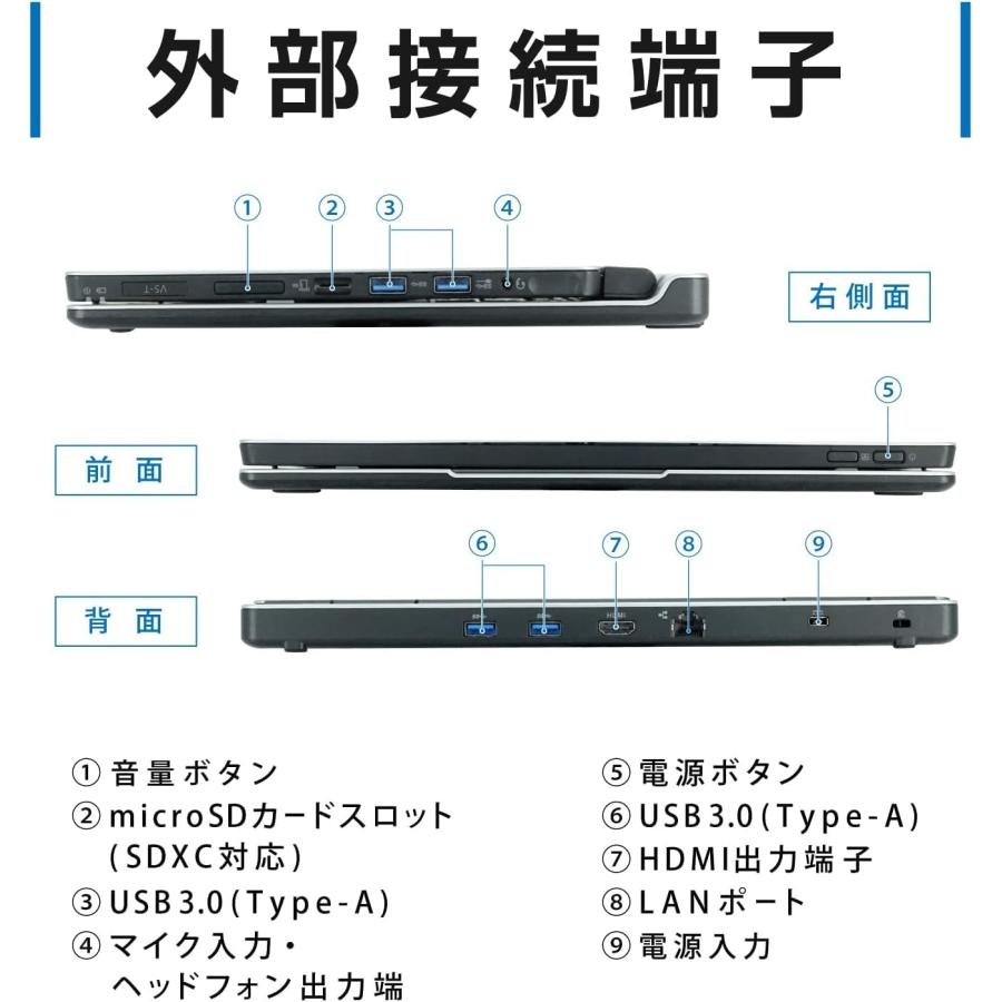 ★タブレットPC NEC VersaPro VS-U PC-VK90ASQGU Core m3-6Y30 0.9GHz 4GB SSD128GB 11.6型ワイド フルHD Wifi内蔵 Bluetooth カメラ搭載 　MSoffice｜srepcstore｜06