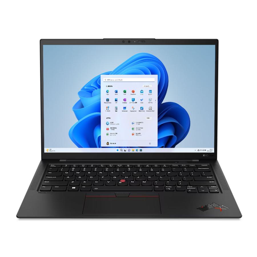 2024年製Lenovo ThinkPad X1 Carbon Gen11 Core i7-1355U メモリ16GB SSD512GB 顔認証 指紋認証 14型FHD Windows11 Pro Office2021 軽量 薄型 高性能 ノートPCの画像