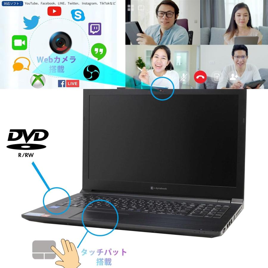 dynabook B 2018年モデルTOSHIBA Dynabook BZ55/HB Win11Pro Corei7