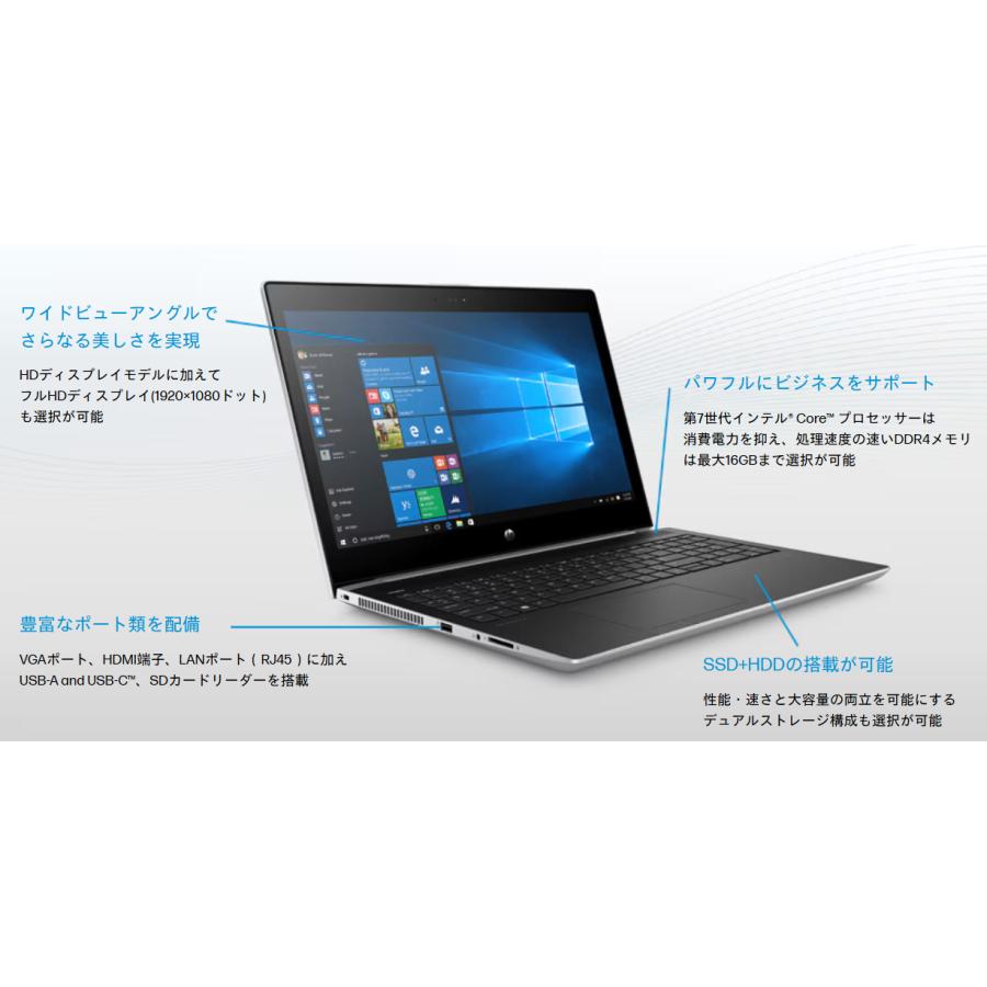 ProBook 450 Win11Pro/カメラ内蔵/中古/15.6インチノートPC/高速M