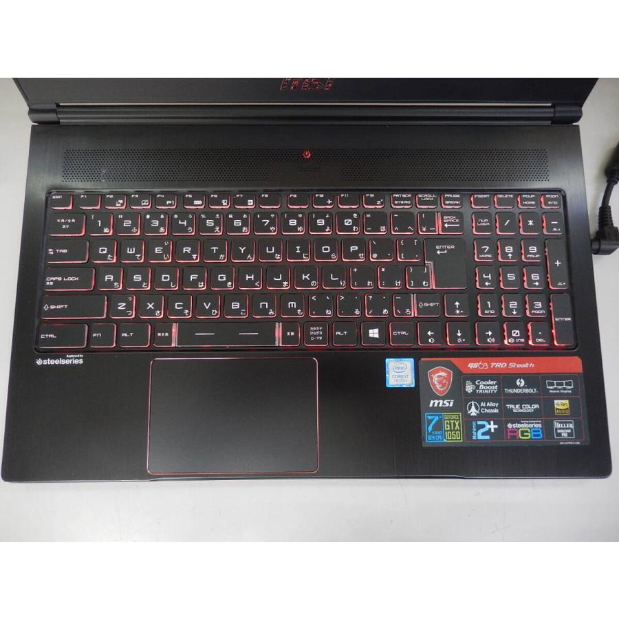 MSI GS63 7RD 15.6型 フルHD 薄型軽量ゲーミングノートパソコン Core