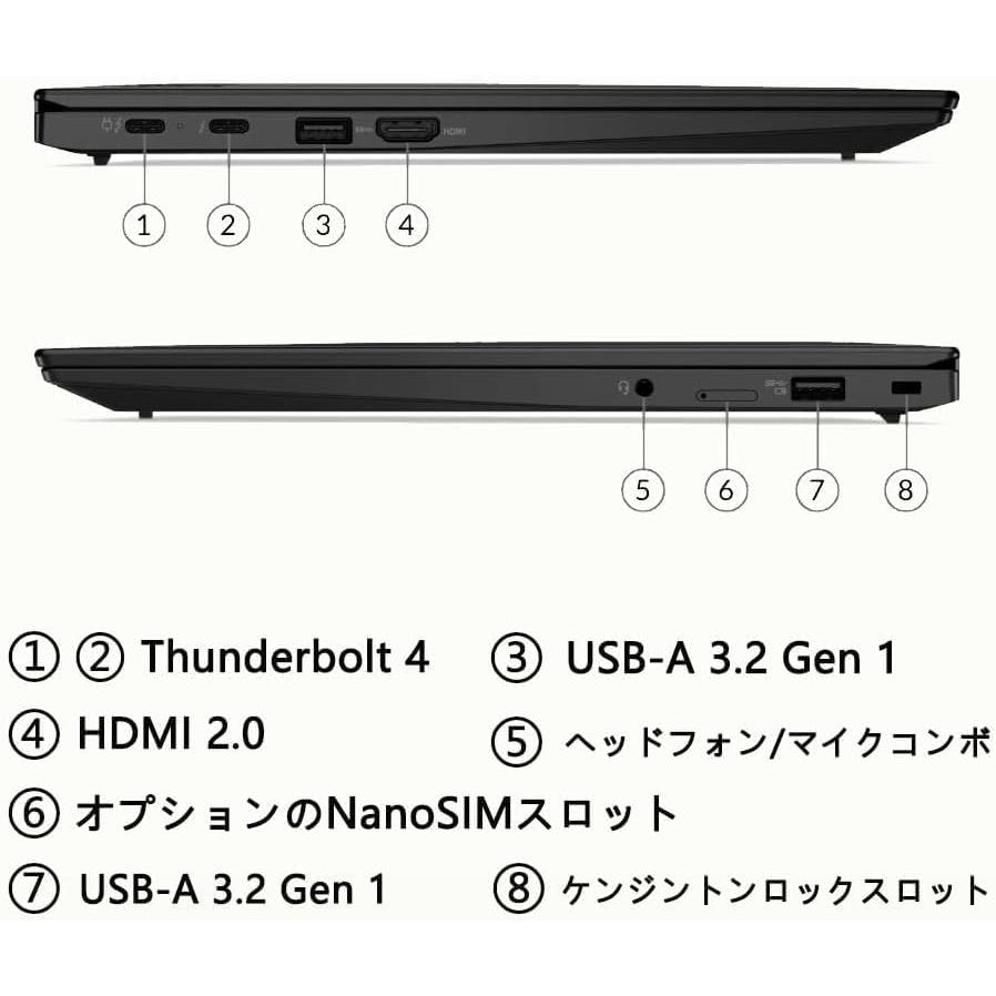 ThinkPad X1 Carbon Gen9　2022年製　14型WUXGA IPS液晶 タッチパネル  第11世代Core i7-16GBメモリ SSD512GB - Ｗebカメラ - USB Type-C - WiFi6&Bluetoothの画像