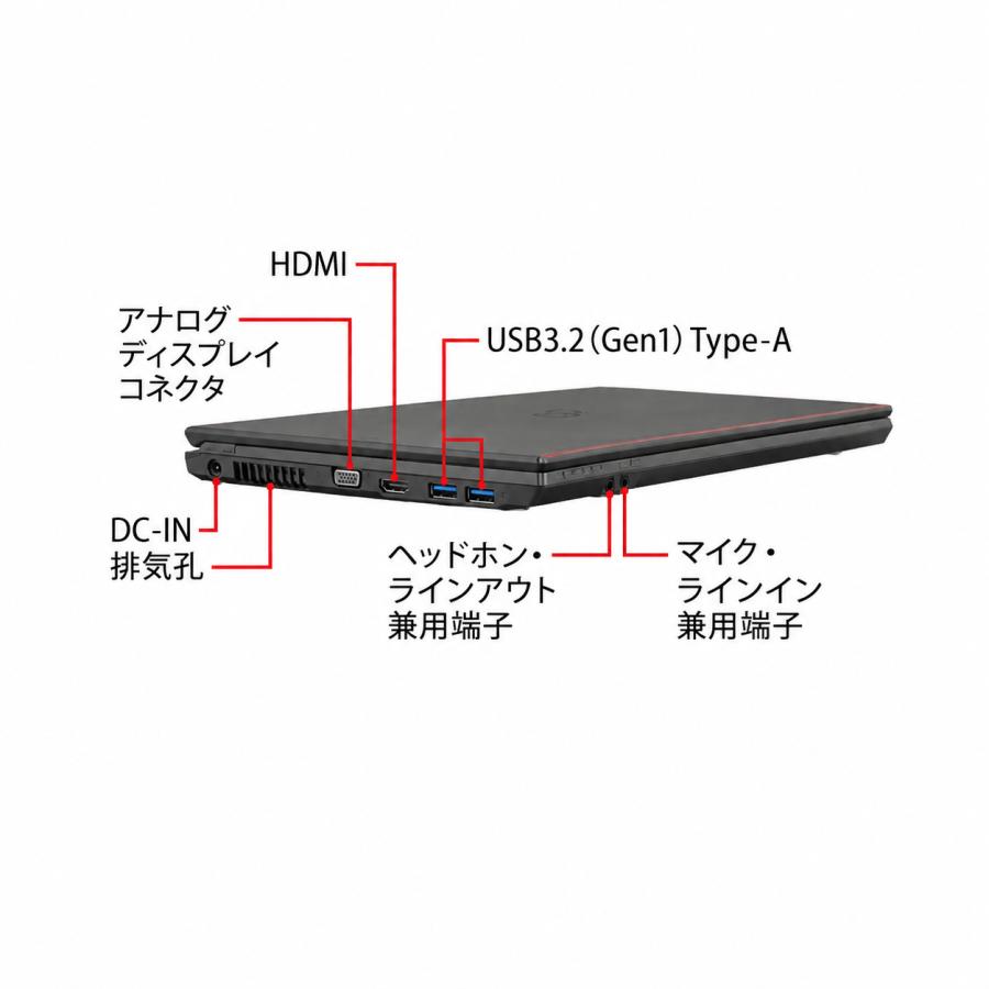 富士通 LIFEBOOK A5510シリーズ　 15.6型 ノートパソコン 第10世代 Core i3-10110U メモリ8GB SSD256GB Webカメラ DVD-RW テンキー Windows11Pro　HDMI | LIFEBOOK UH | 01