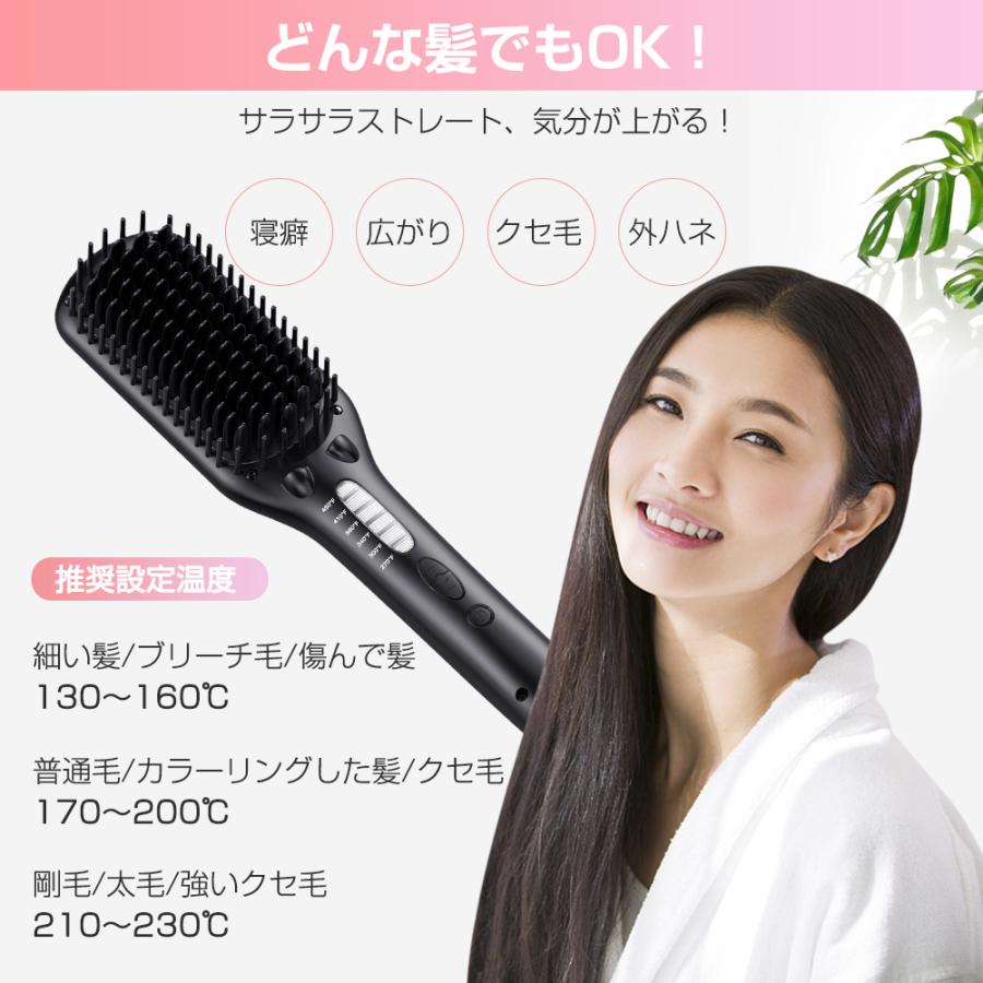 MiroPure正規品】MiroPure ストレートブラシ ヘアアイロン ダブル