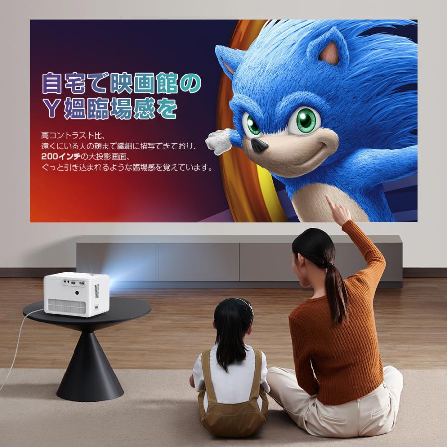 DBPOWER正規品】10000lm WiFi 超小型 Bluetooth搭載 4K