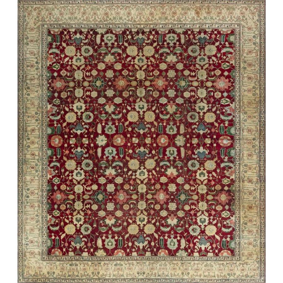 ペルシャ絨毯 アンティークインディアンアグララグBB4353 Antique Indian Agra Rug BB4353 usdm