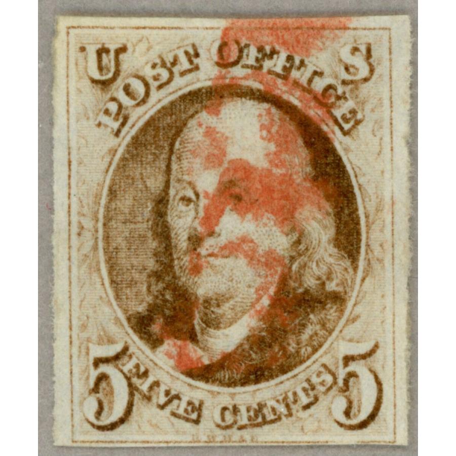 処分特価品 米国スコット 数字 切手 レッドキャンセル フランクリン クリアからワイドマージン Show Origi Vf 5c 1847 5 4 1 買いオンライン Hotelkenti Ci