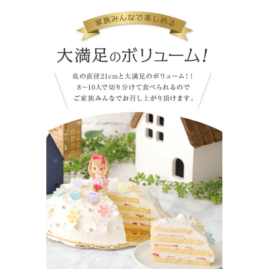 プリンセスケーキ バースデーケーキ 誕生日ケーキ スイーツ 7号 凍 ギフト 生クリーム 誕生日プレゼント 誕生日 ケーキ Princess お菓子のフランソワ 通販 Yahoo ショッピング