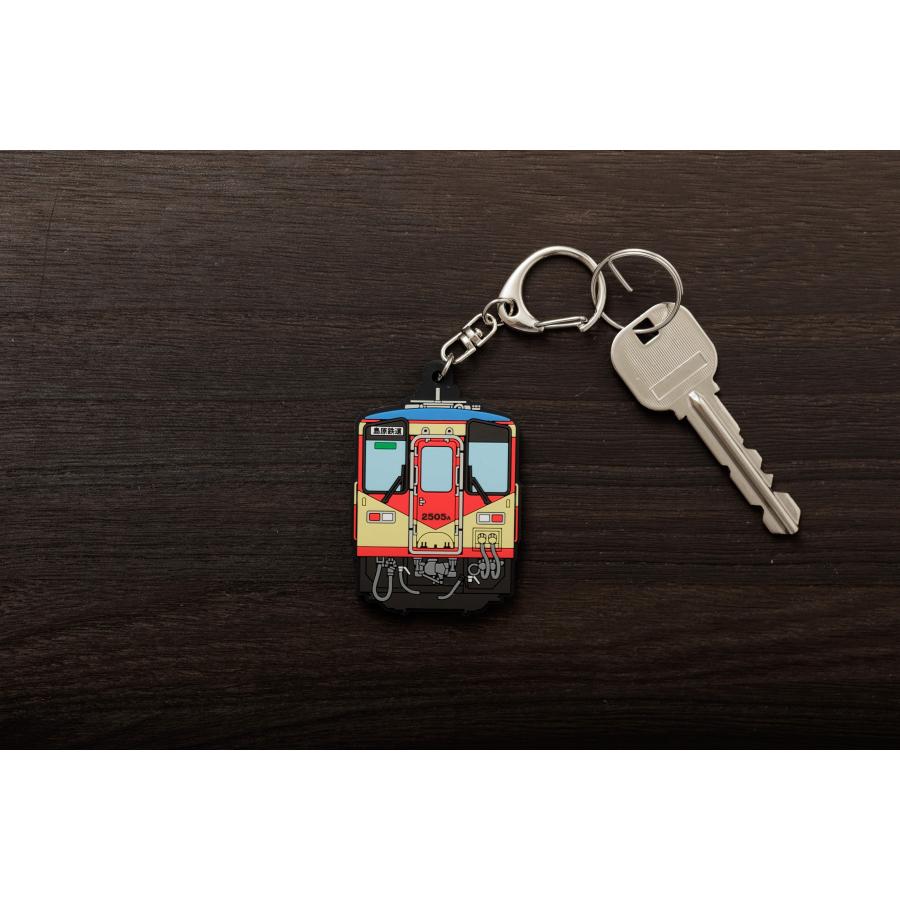 ラバーキーホルダー（赤パンツ車両） ☆島鉄（しまてつ）島原鉄道