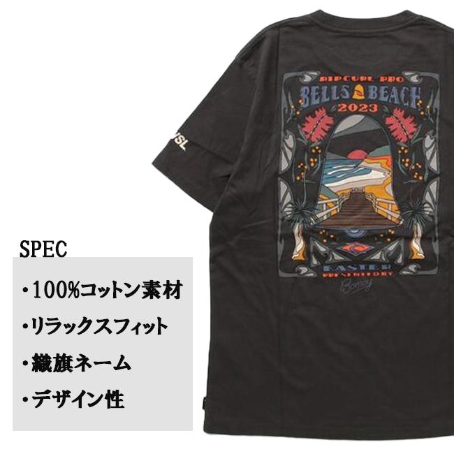 メンズ　半袖 Tシャツ　リップカール　RIPCURL　トップス　男性用　大人用　リラックスフィット　スポーツ　アウトドア　カジュアル　100% コットン　04GMTE | RIP CURL | 03