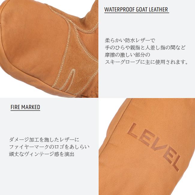 スノーグローブ　グローブ　LEVEL　レベル　スキー　スノボー　ウィンター　スポーツ　ミトン　　2356UM | LEVEL | 01