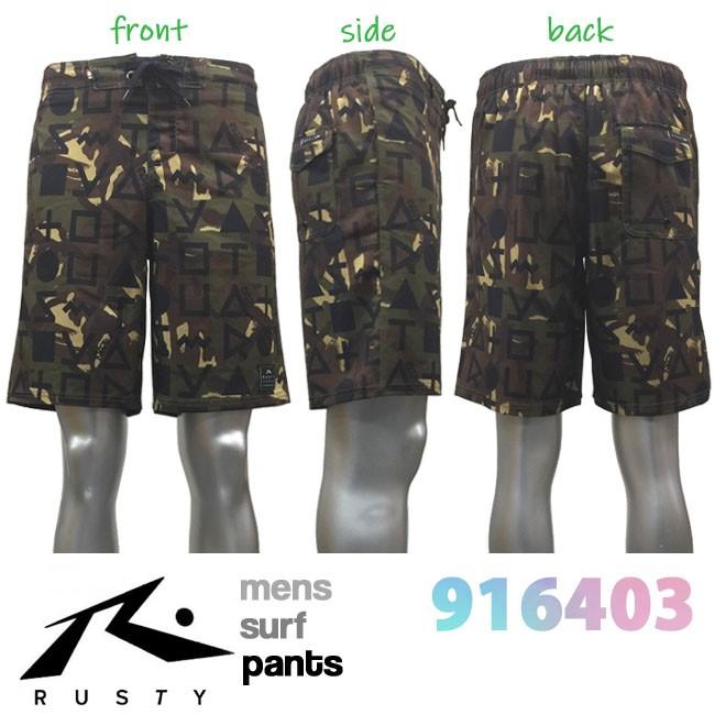 サーフパンツ メンズ トランクス 海水パンツ 4wayストレッチ　インナー付　男性用　水着　プール　海 Rusty　ラスティ 916403 |  | 01