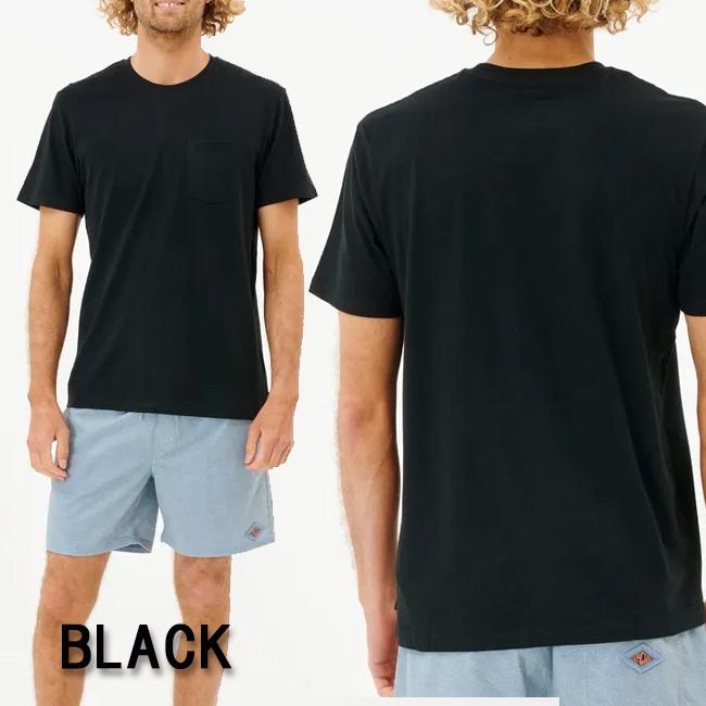 メンズ　半袖 Tシャツ　リップカール　RIPCURL　男性用　大人用　トップス　　100% コットン　 半袖 ポケットTシャツ　CTEMC9 | RIP CURL | 01