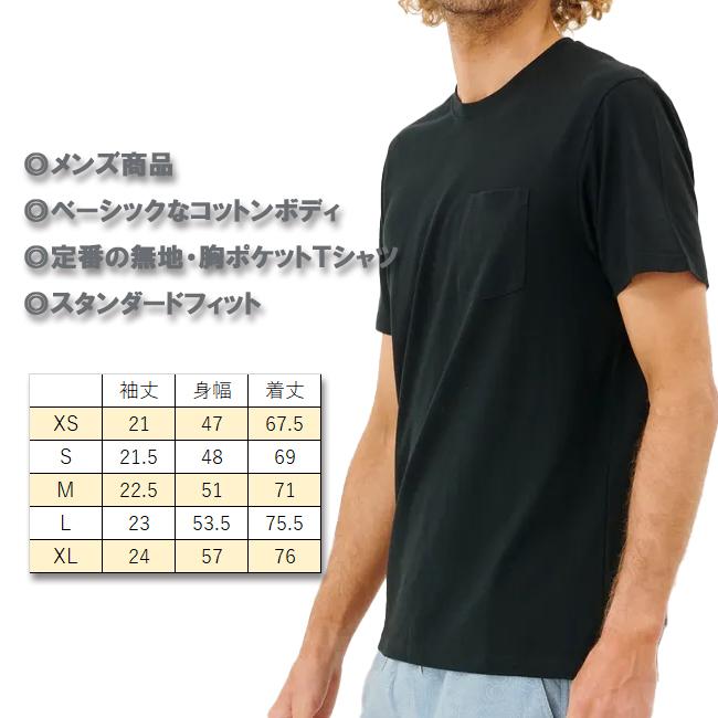 メンズ　半袖 Tシャツ　リップカール　RIPCURL　男性用　大人用　トップス　　100% コットン　 半袖 ポケットTシャツ　CTEMC9 | RIP CURL | 08