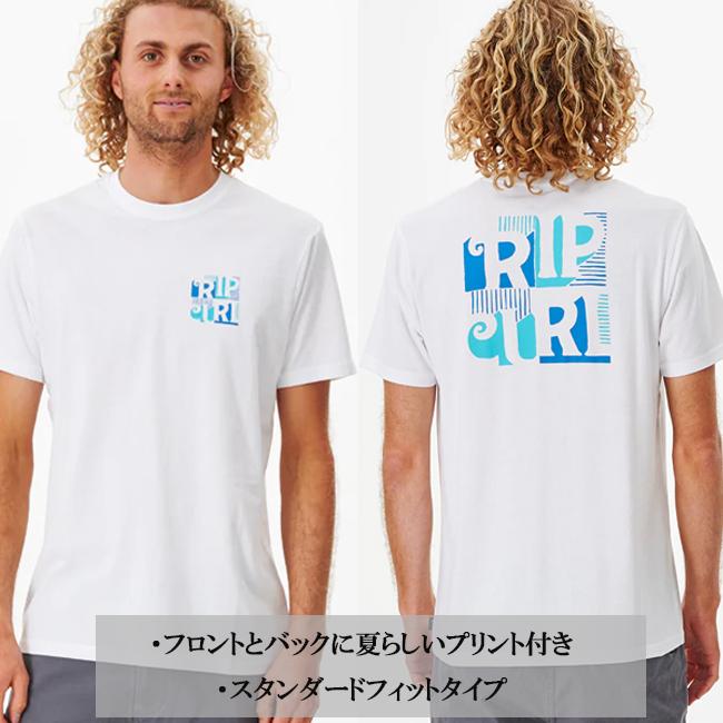 メンズ　半袖 Tシャツ　リップカール　RIPCURL　男性用　大人用　スタンダードフィット　スポーツ　アウトドア　カジュアル　100% コットン  CTEZE9 | RIP CURL | 03