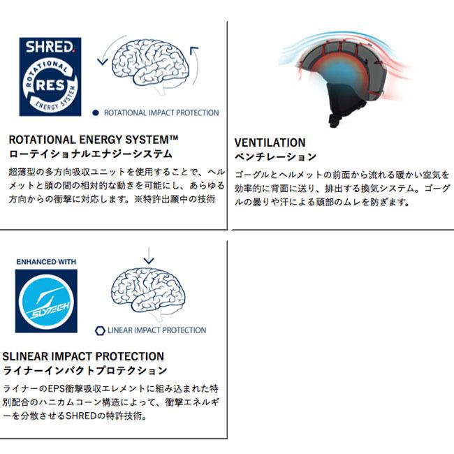 ヘルメット 大人用 スノー シュレッド SHRED  大人用 オールマウンテンヘルメット バックカントリー フリーライディング スノー スキー NOTION NOSHOCK |  | 03