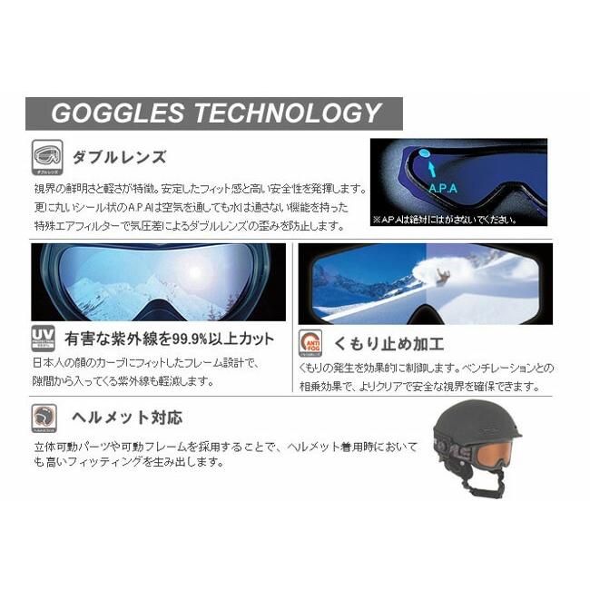 スノーゴーグル ジュニアブランド SWANS スワンズ キッズ ジュニア