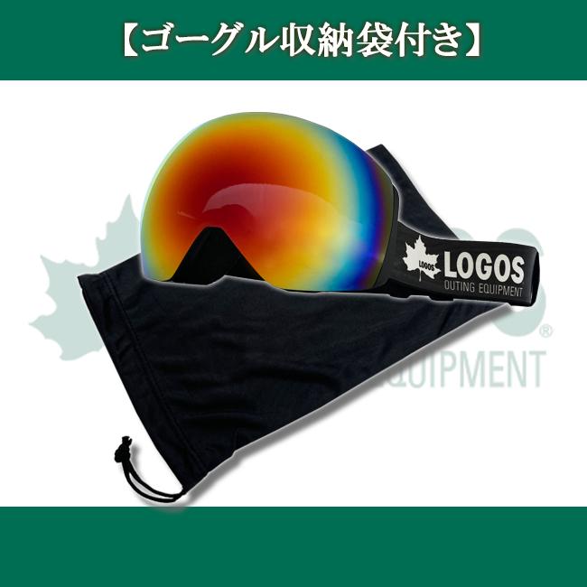 スノーゴーグル 眼鏡対応 ハイコン フレームレス ダブルレンズ 球面