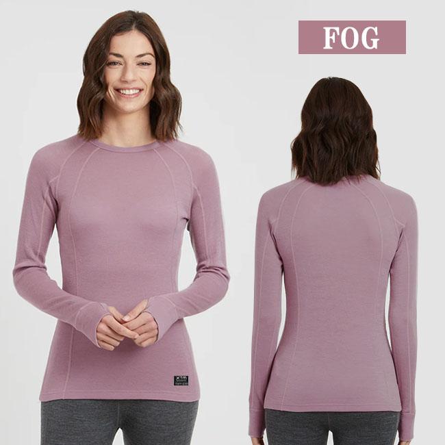 メリノウール XTM レディース インナーシャツ クルーネック　丸首　長袖　AUSTRALIAN MERINO スキー　スノーボード　キャンプ　アウトドア  ML001_4