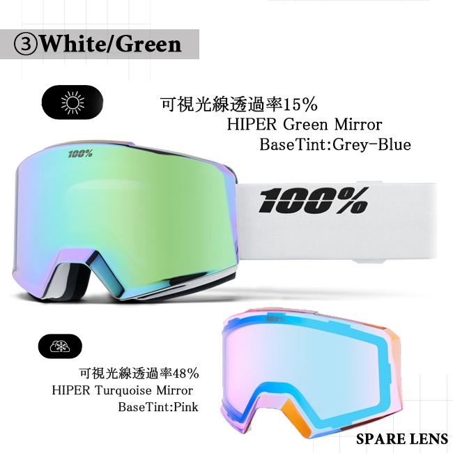 100%Percent HiPER Lens スキー スノボゴーグル 100% SNOW ｜北海道で使うなら？HYPER LENSガイド