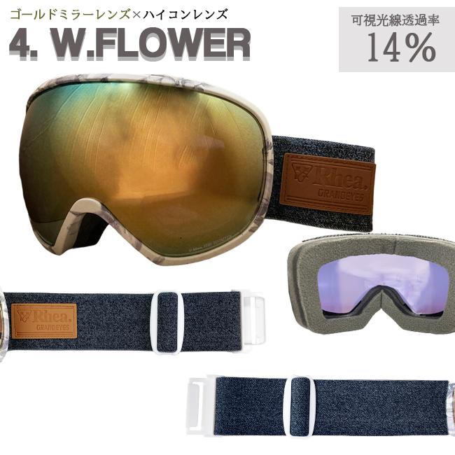 スノーゴーグル RHEA レア ユニセックス メガネ対応 可視光線透過率