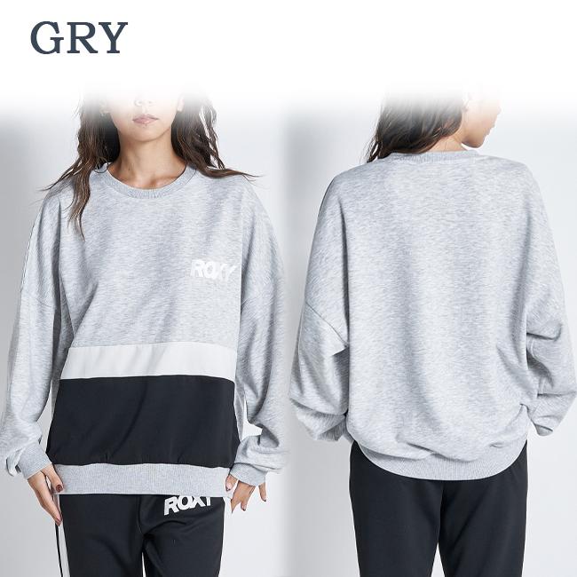 トレーナー　トップス　プルオーバー　レディース　女性用　ROXY　ロキシー　エクササイズ　フィットネス　トレーニング　ウェア　UVカット　RPO224526 |  | 01