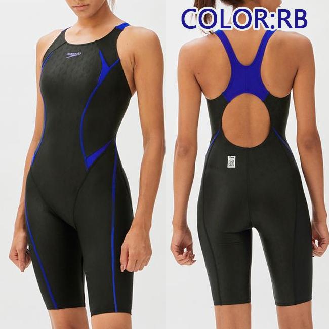 オールインワン水着 競泳水着 スピード SPEEDO　 FINA承認フレックスシグマカイセミオープンバックニースキン　FINA承認　フックつけつき　SCW12302F |  | 02