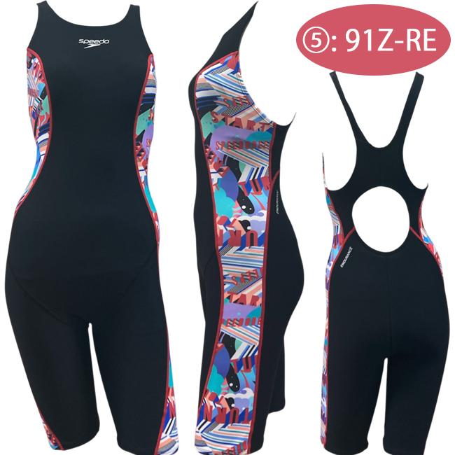speedo（スピード） 競泳水着 レディース 練習用 4分丈 縫い込みカップ