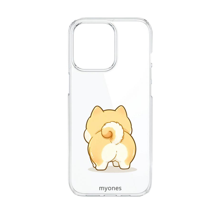 iPhone17e/iPhone16e クリア ハードケース (柴犬の後ろ姿) 犬 柴犬