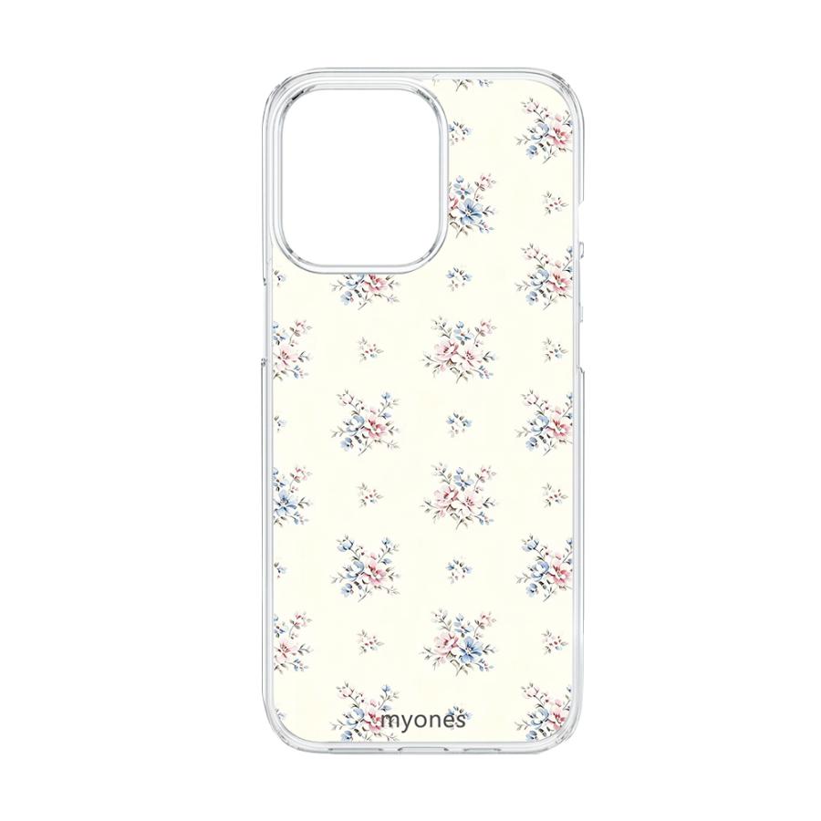 墨 花柄装飾 専用ケース付き AQUOS sense9 SH-53E SHG14 SH-M29 クリア ハードケース (小花柄) 小花