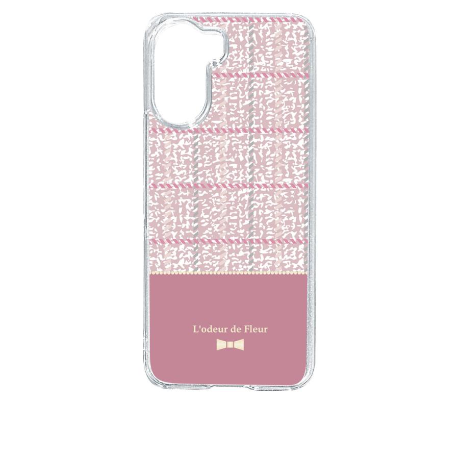 Libero 5G IV A302ZT ZTE リベロ5g4 クリア ハードケース (ツイード風