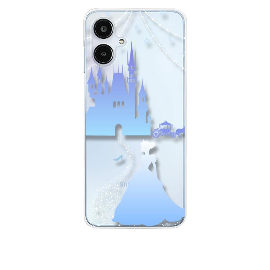 リトルアリエルです GALAXY S25 極美品　ほぼ新品　アイスブルー Galaxy A25 5G SC-53F クリア ハードケース シンデレラ(ブルー
