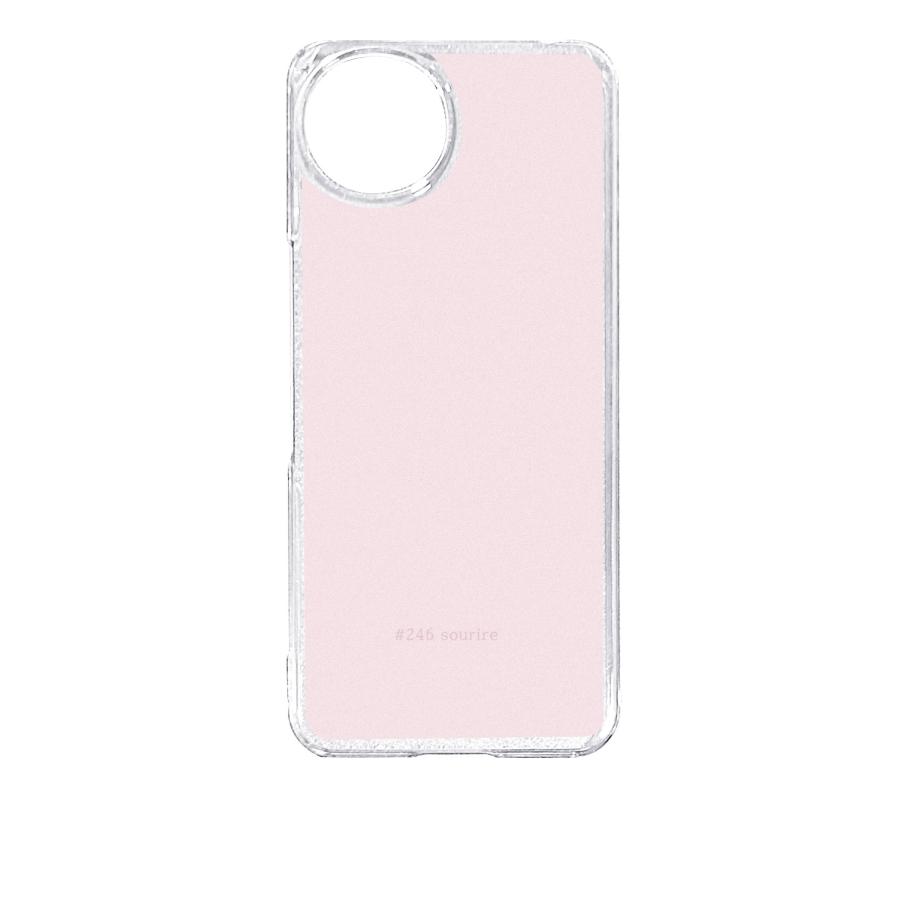 AQUOS wish4 SH-52E アクオス クリア ハードケース 246-sourire ピンク