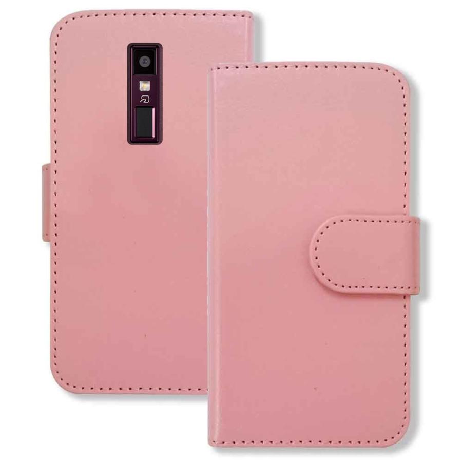 URBANO V04 アルバーノ スマホケース（ピンク）手帳型 PUレザー 無地