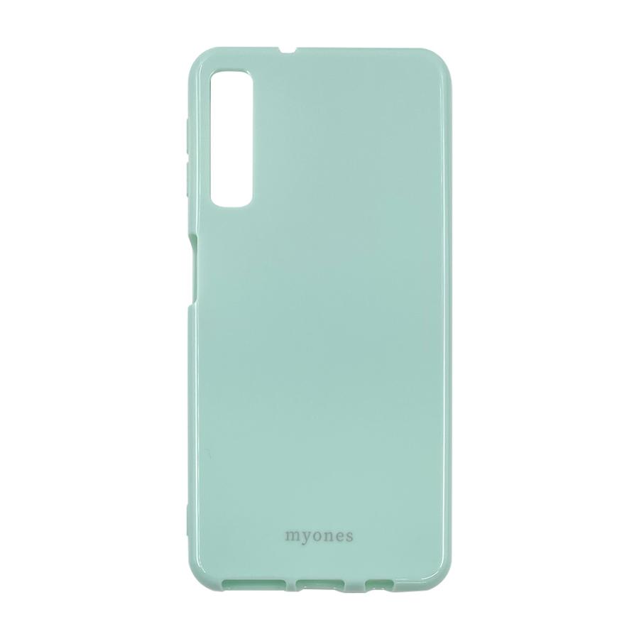 Galaxy A7 ギャラクシーa7 ケース TPU (くすみグリーン) myones