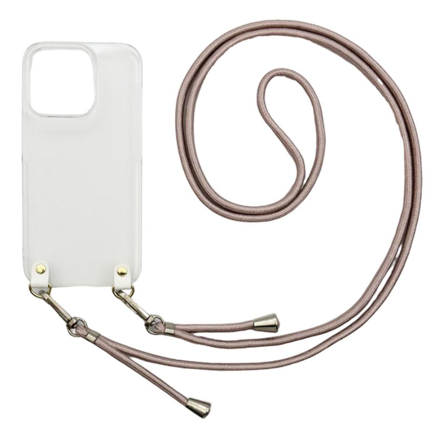 iPhone 17 アイフォン17（ピンクゴールド）ストラップホルダー クリア