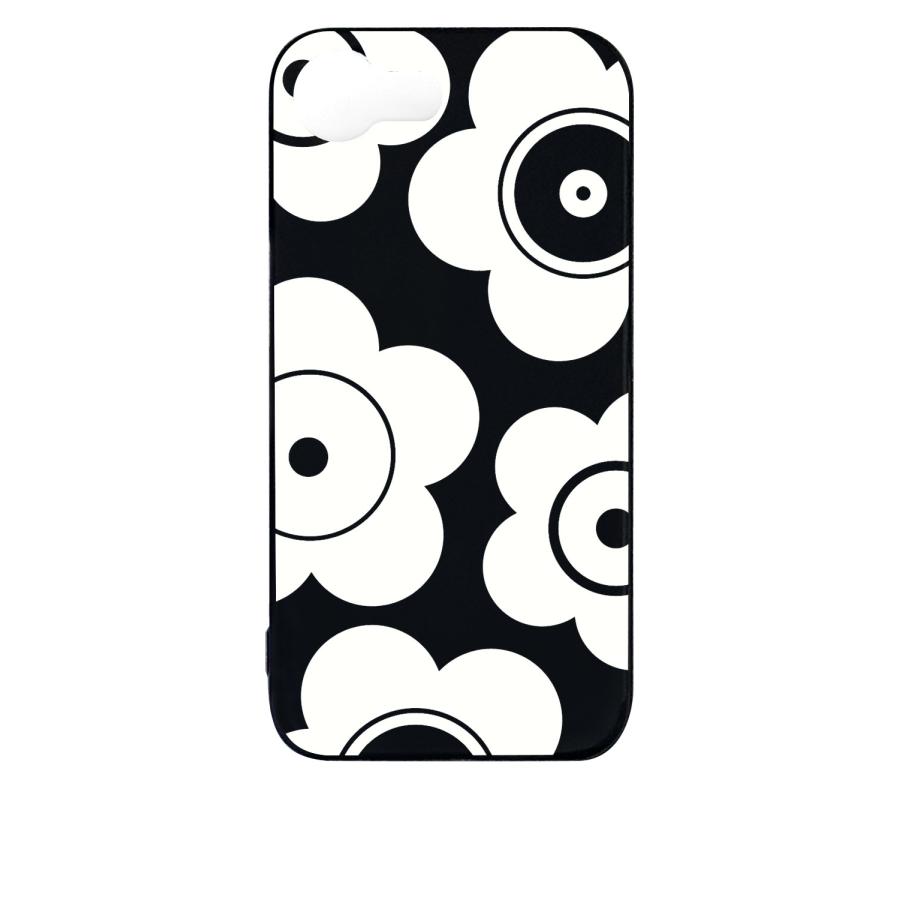 かりめろ ♩♩　 花柄 iPhoneケース ブラック 楽天市場】iPhone16ケース iPhone15ケース フラワー 墨絵 ガラス
