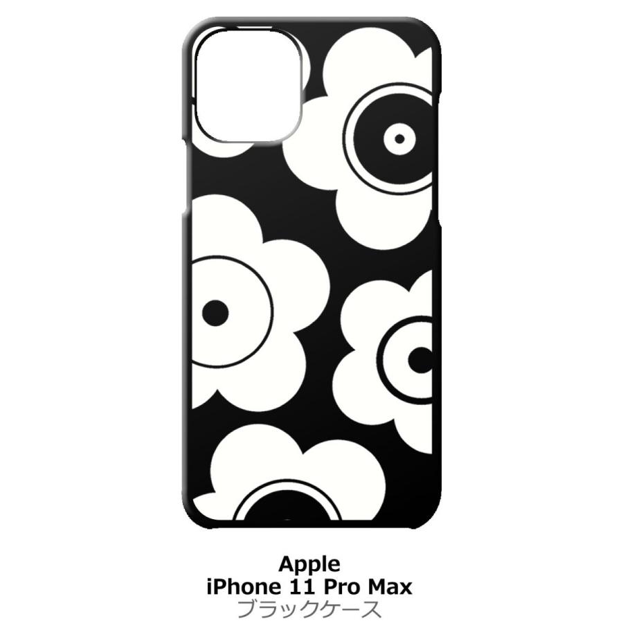 Iphone11 Pro Max ブラック ハードケース T026 花柄 マリメッコ風 レトロ フラワー Black Iphone11max 97 エスエスリンク 通販 Yahoo ショッピング