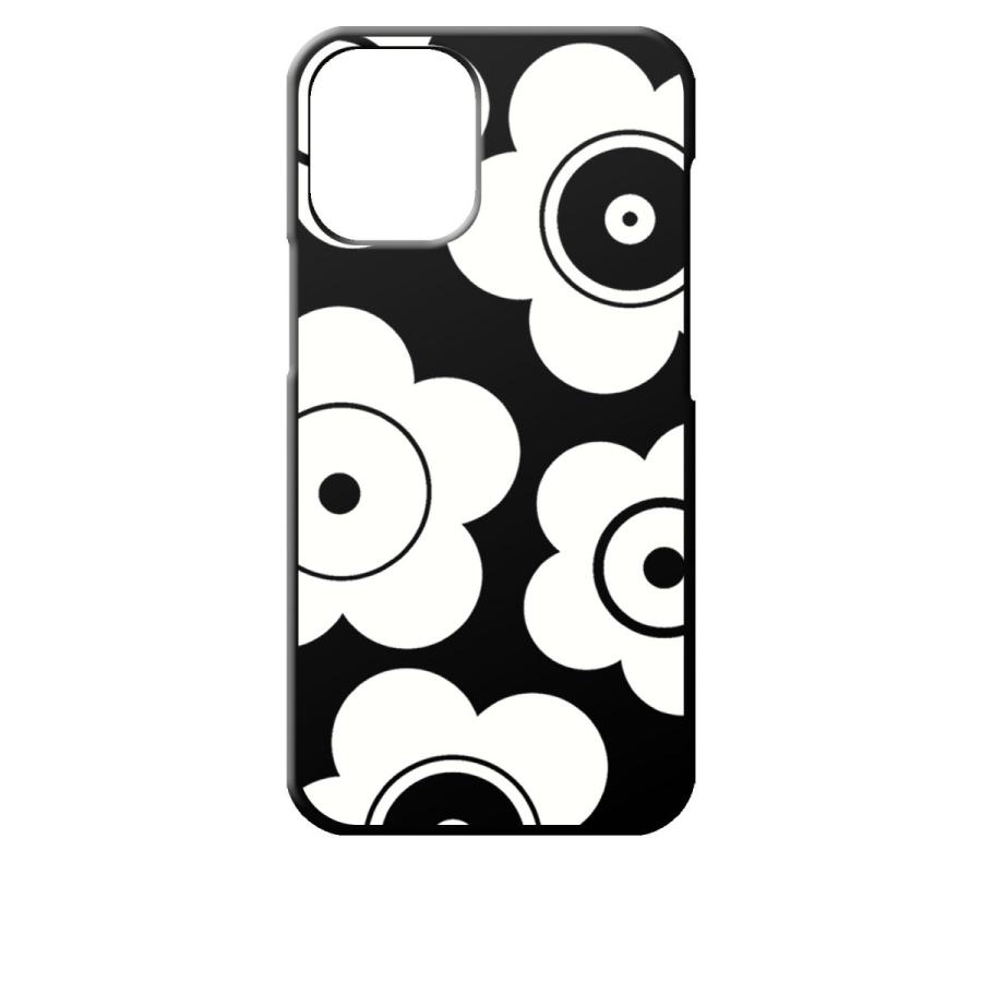 Iphone12 Mini ケース アイフォン12ミニ Apple アイフォン ブラック ハードケース T026 花柄 マリメッコ風 レトロ フラワー Black Iphone12min 97 エスエスリンク 通販 Yahoo ショッピング