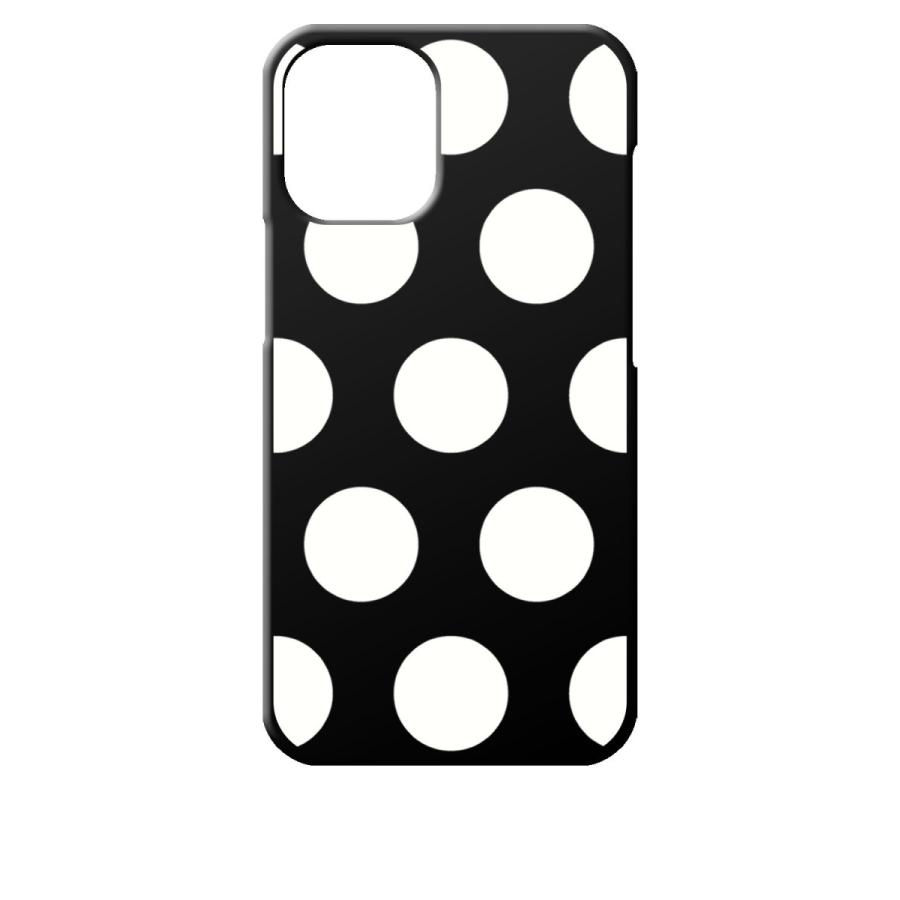 Iphone12 Mini ケース アイフォン12ミニ Apple アイフォン ブラック ハードケース 大 ドット柄 水玉 ホワイト Black Iphone12min Dotbig 09 エスエスリンク 通販 Yahoo ショッピング