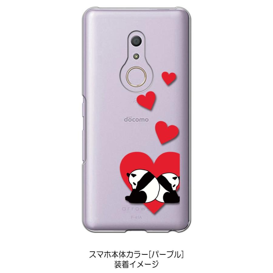 Arrows Be4 F 41a クリア ハードケース 仲良しパンダ レッド ハート スマホ ケース スマートフォン カバー カスタ Cl F41a 155 エスエスリンク 通販 Yahoo ショッピング