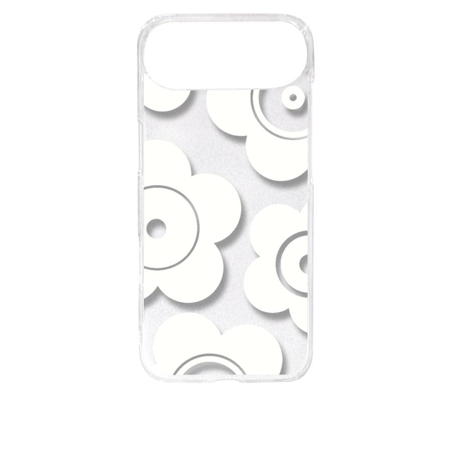 JS エアー17(ハードケース付き‼️) iPhone17 Air アイフォン17エア クリア ハードケース t026-ホワイト 花
