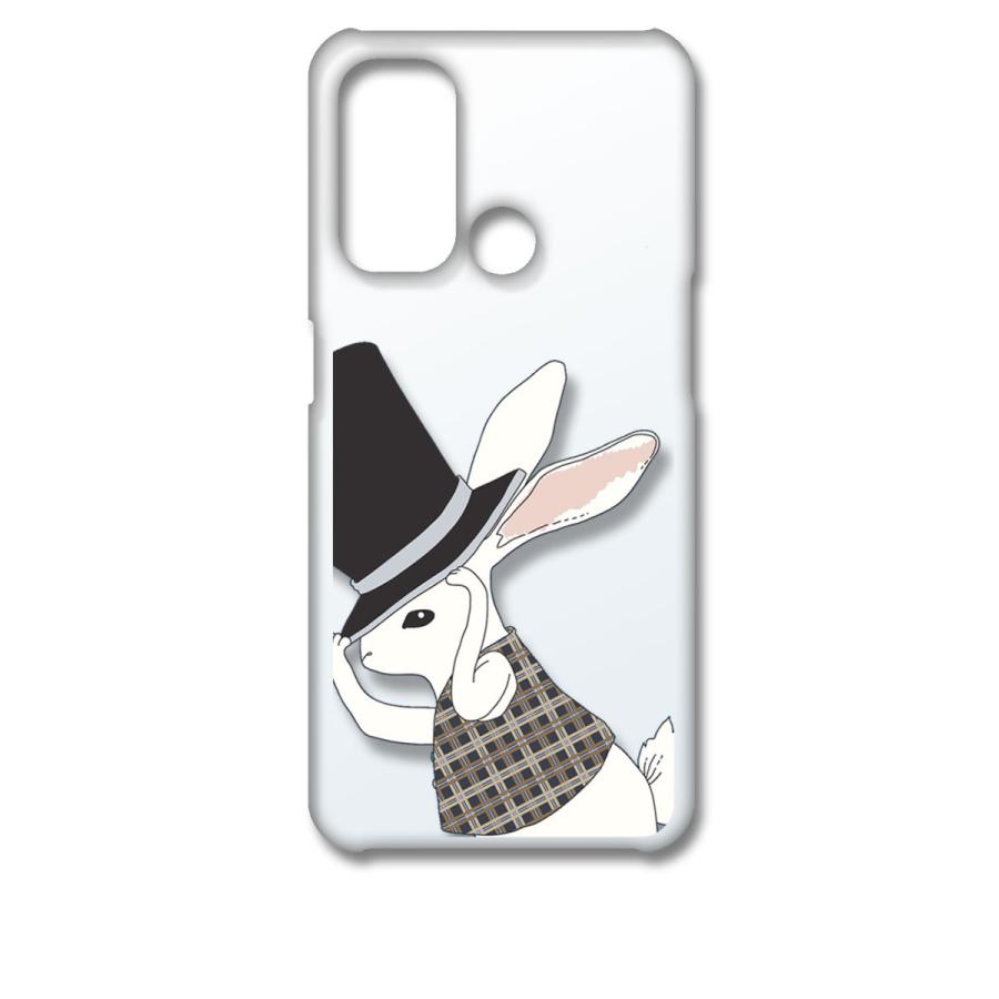OPPO Reno 5A オッポ リノ5A レノ5A クリア ハードケース うさぎ