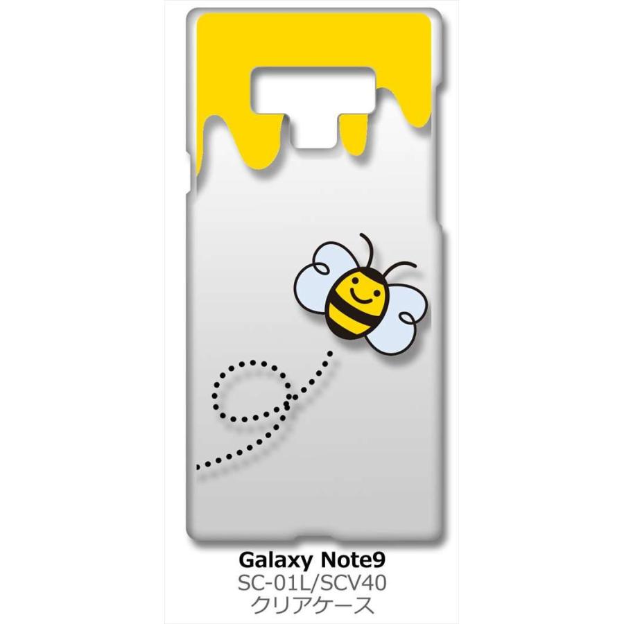 Galaxy Note9 SC-01L/SCV40 ギャラクシーノート9 クリア ハードケース ハチ ミツバチ ハニー スマホ ケース スマートフォン カバー カスタム ジャ｜ss-link