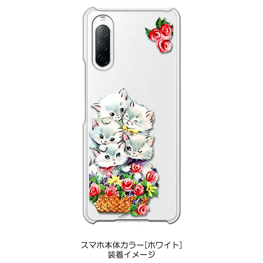 Xperia 10 Ii So 41a Sov43 クリア ハードケース 猫と花かご レトロ バラ フラワー スマホ ケース スマートフォン カバー カ Cl So41a 184 エスエスリンク 通販 Yahoo ショッピング