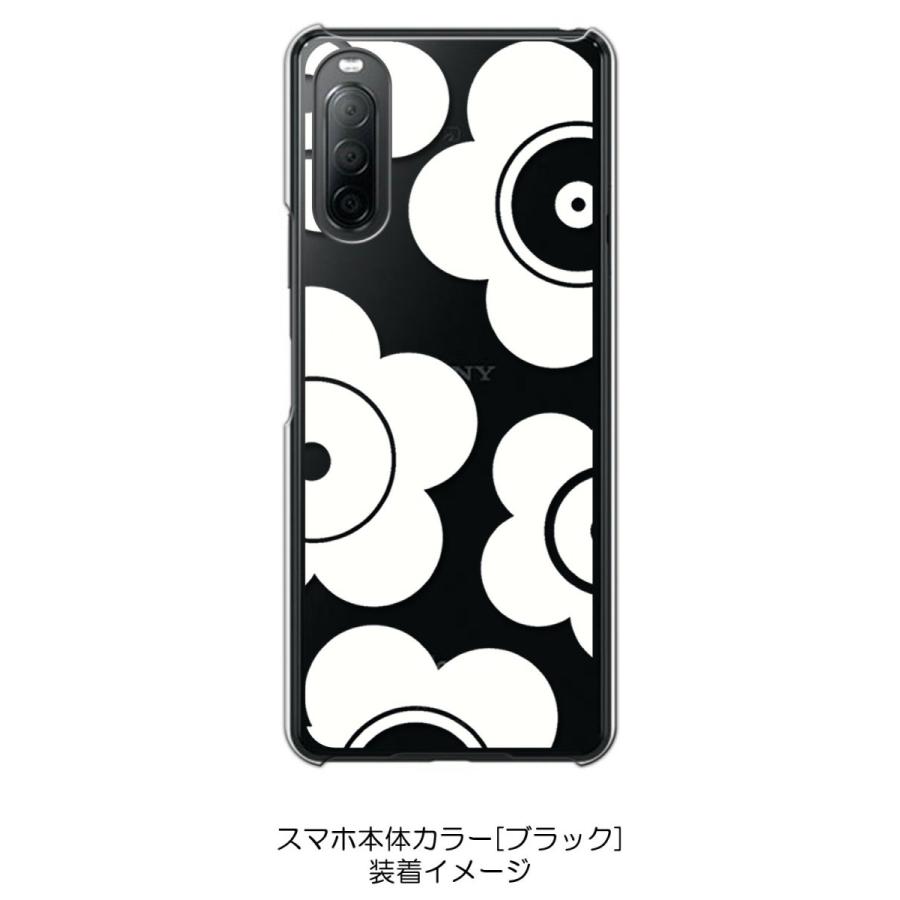 Xperia 10 II SO-41A SOV43 クリア ハードケース t026-ホワイト