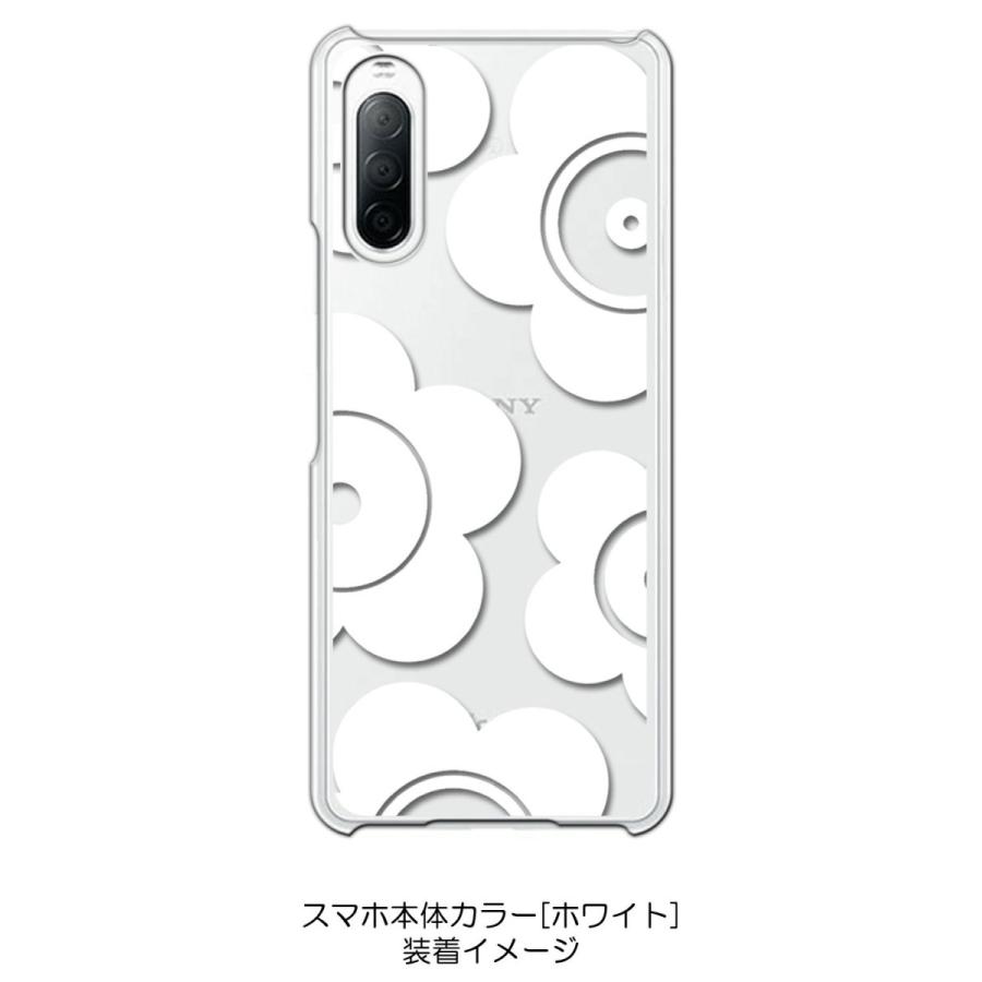 SONY Xperia ホワイト so-41a ケース付き Xperia 10 II SO-41A SOV43 クリア ハードケース t026-ホワイト